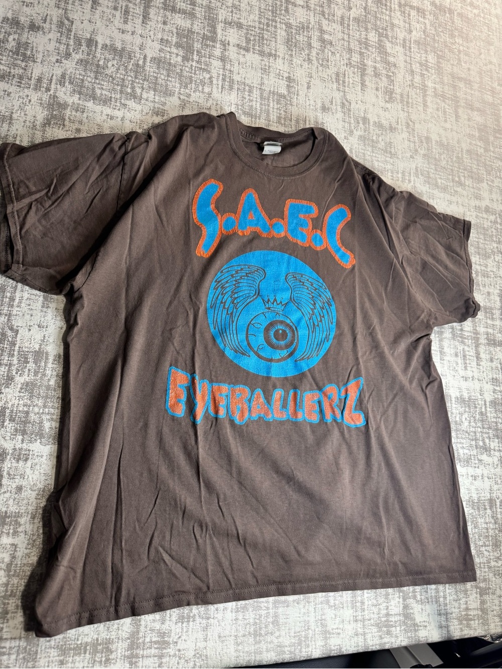Gildan Brown S.A.E.C Eyeballerz Size Size XL